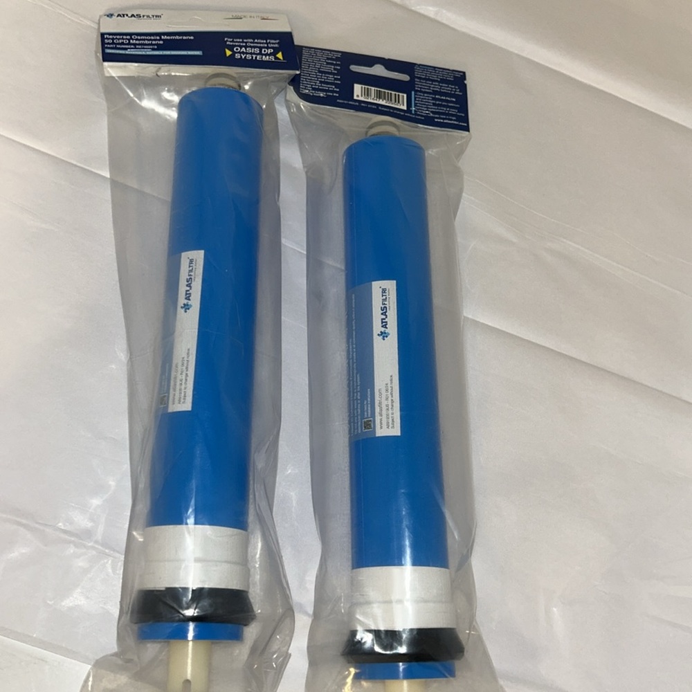 Reverse Osm Membrane 50 GPD PART# RE7402010 lot of 2 NEW UNOPENED ATLASfiltri